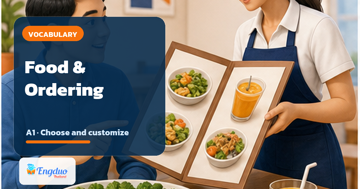 Vocabulary Builder: Food and Ordering lesson cover