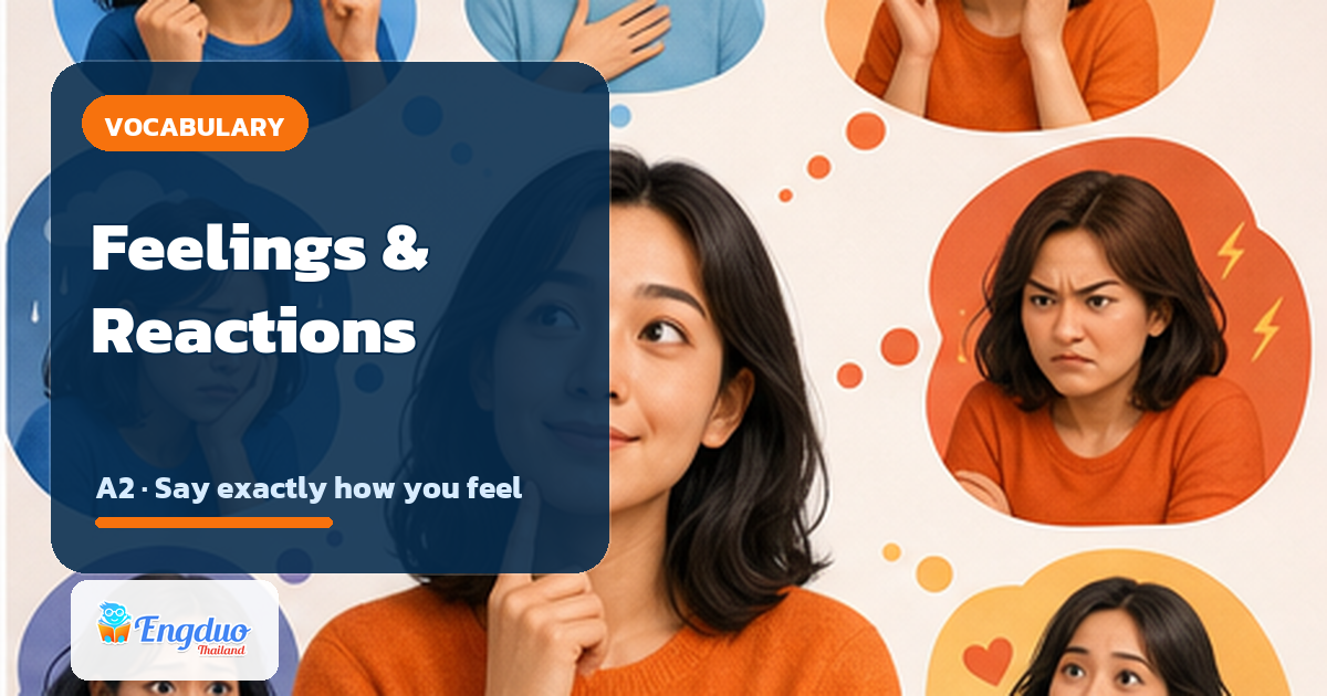 Vocabulary Builder: Feelings and Reactions lesson cover