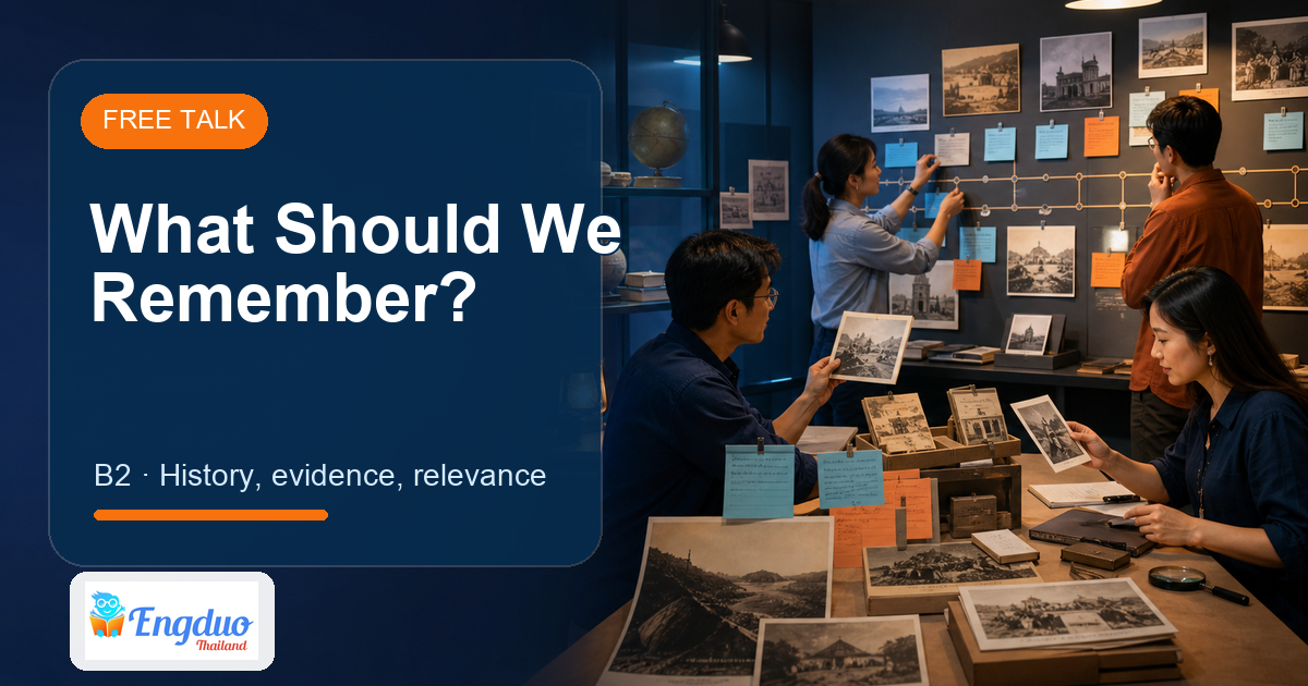 Visitors comparing different ways a public history is remembered