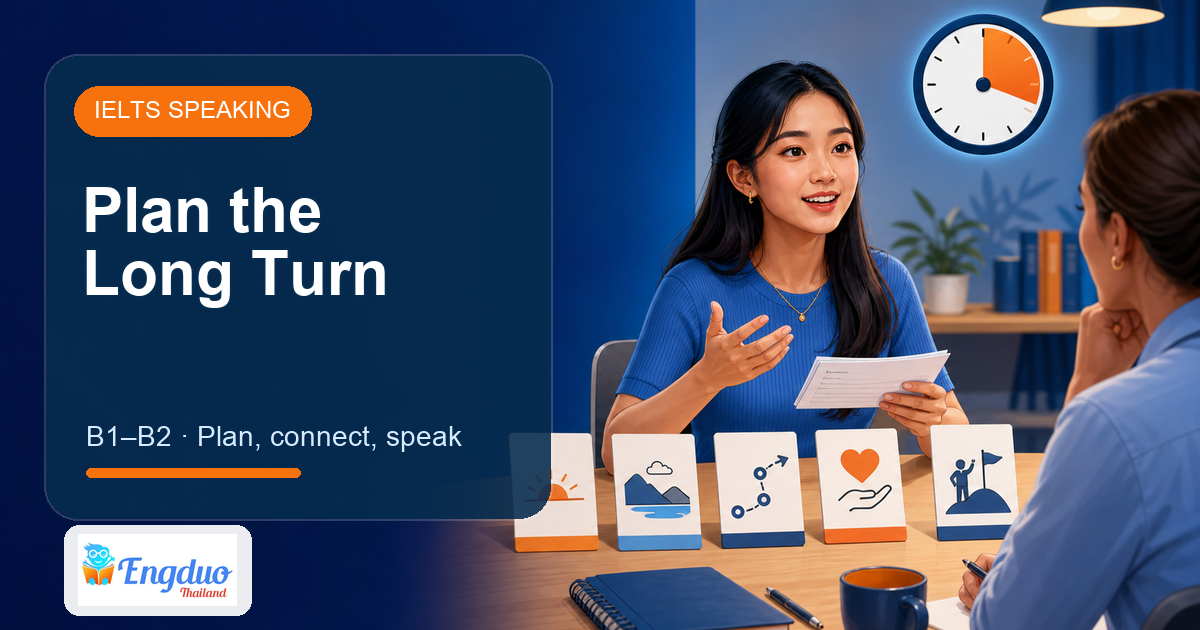 Engduo Interview Practice lesson cover for Speaking Part 2: Plan the Talk
