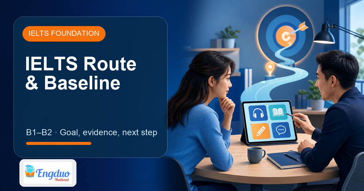 Engduo Mixed-Skill Lessons lesson cover for IELTS Route and Baseline