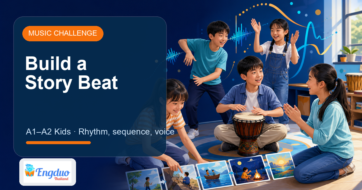 Engduo Music Challenge lesson cover for Build a Story Beat