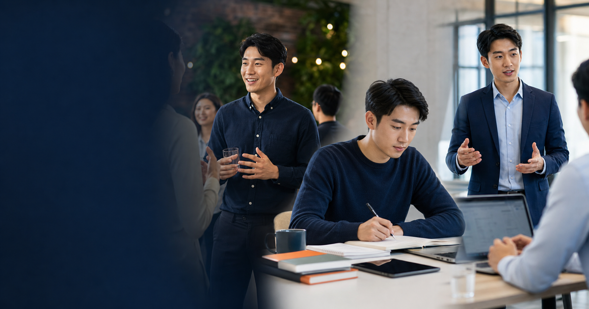 One English learner adapting an introduction for social, study, and professional conversations