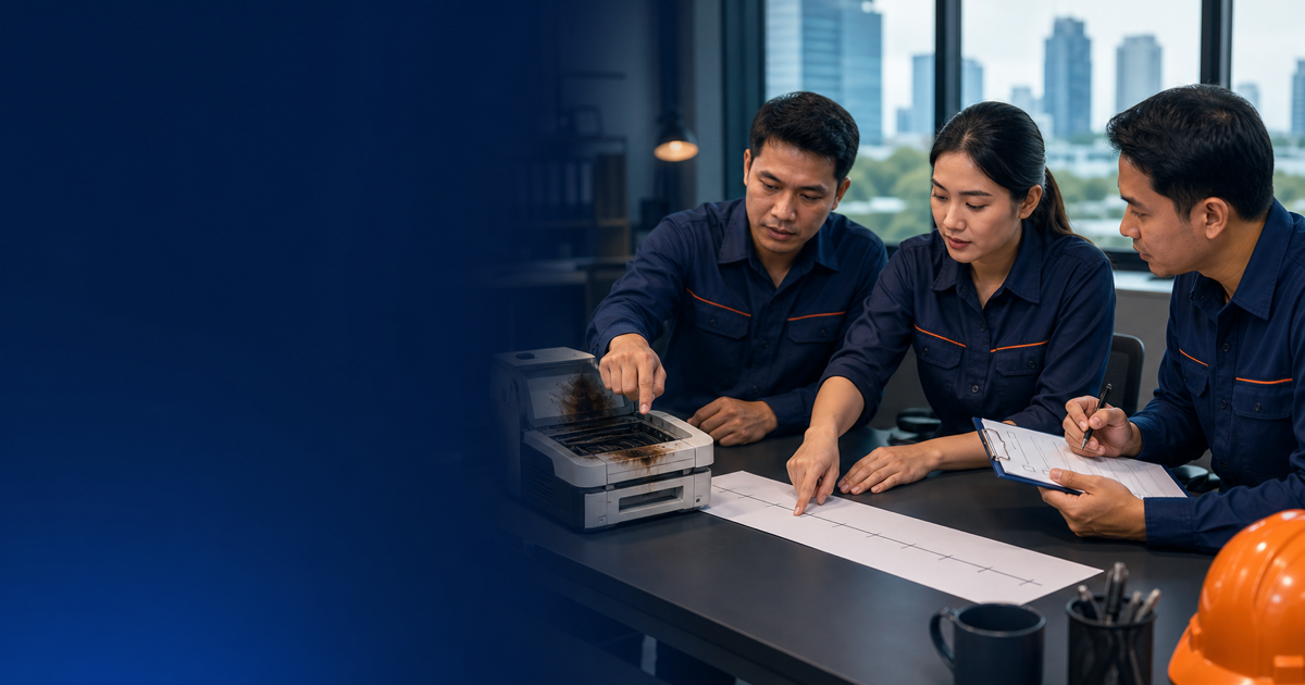 Three Thai operations colleagues reconstruct an earlier maintenance process and later equipment incident